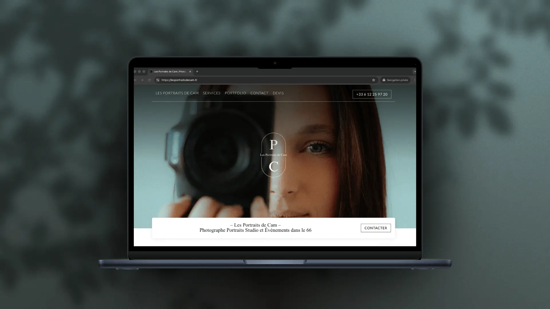 Les Portraits de Cam site internet